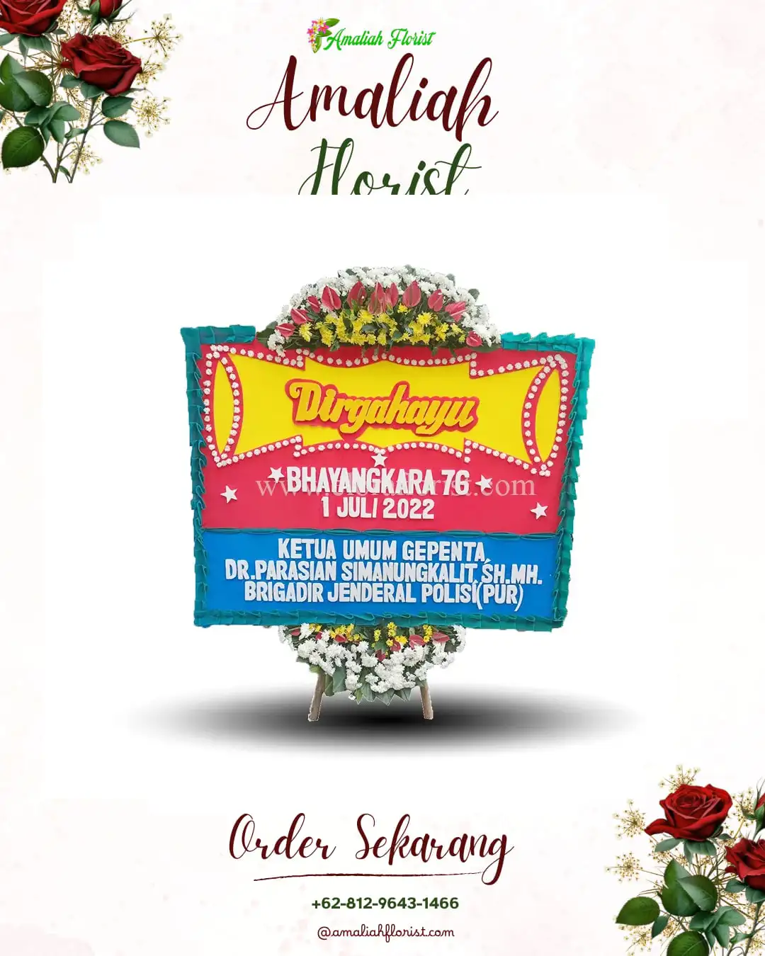 Papan Bunga HUT Ulang Tahun Sindang Jaya